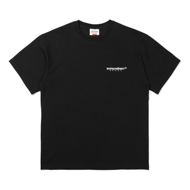 엑스트라오디너리 베이직 스몰 로고 티셔츠 BASIC SMALL LOGO TEE (Black)