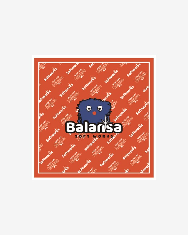 발란사 소프트워크 x 발란사 반다나 Softworks x Balansa bandana (Red)