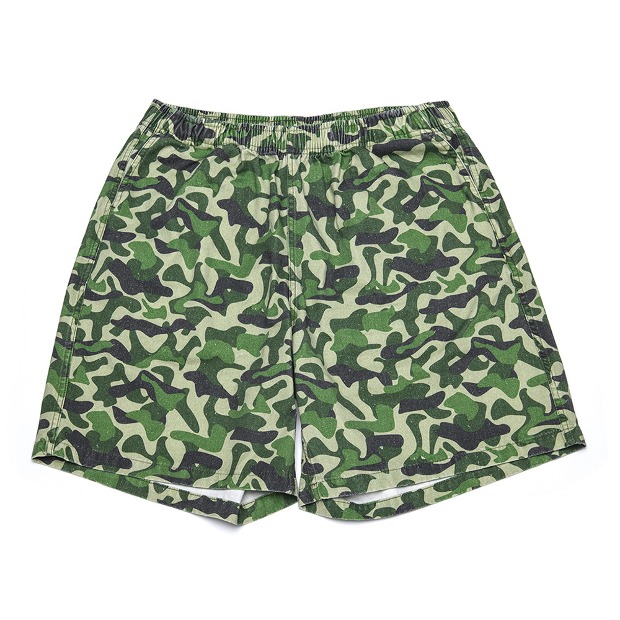 아노트 카모플라주 코튼 쇼츠 그린 Camouflage Cotton Shorts (Green)