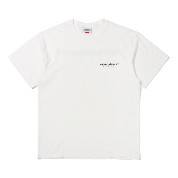 엑스트라오디너리 베이직 스몰 로고 티셔츠 BASIC SMALL LOGO TEE (White)