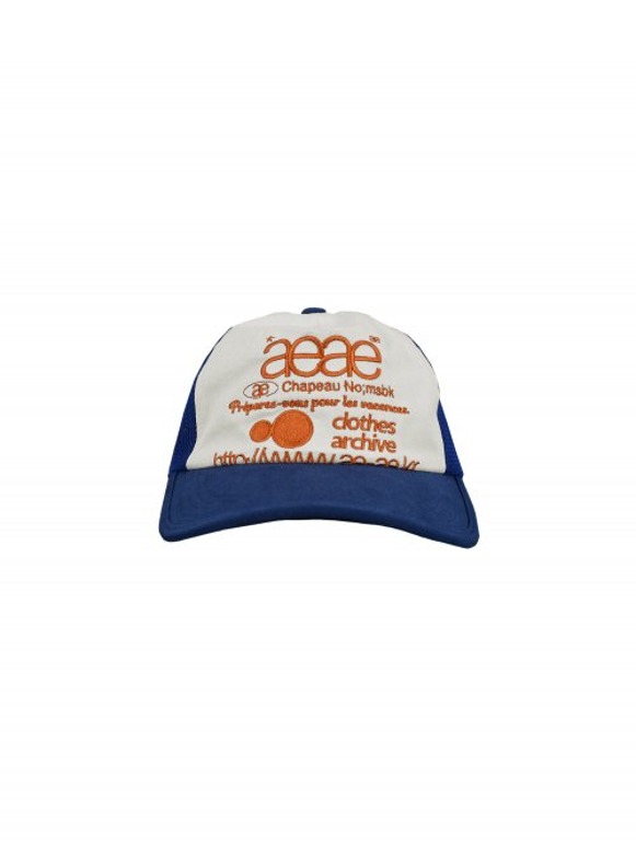 에이이에이이 웹 로고 매쉬캡 Web Logo Mesh Cap (Blue/Orange)