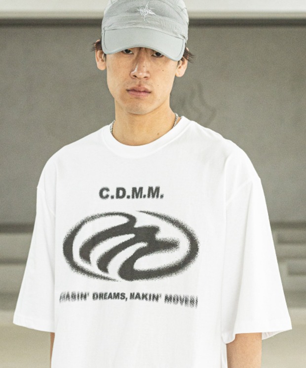 매스노운 CDMM 리얼 오버핏 반팔티 티셔츠 MSFTS003-WH
