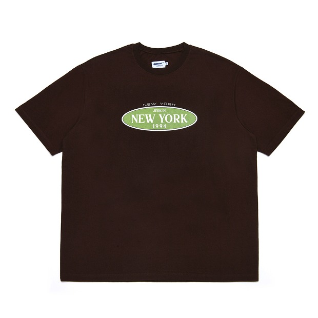 아노트 New York Circle Logo T-Shirt Brown
