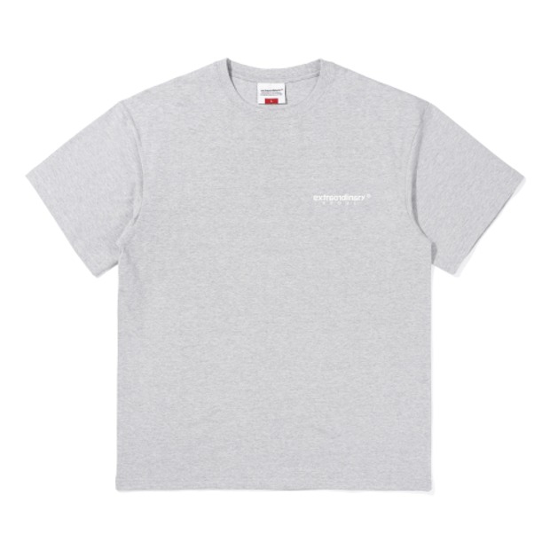 엑스트라오디너리 베이직 스몰 로고 티셔츠 BASIC SMALL LOGO TEE (M/Grey)